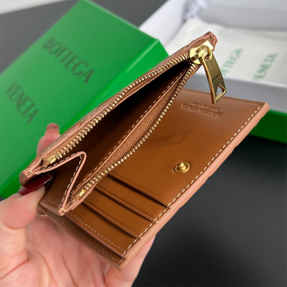 Intrecciato Small Bi-Fold Wallet(HIGH-END GRADE)