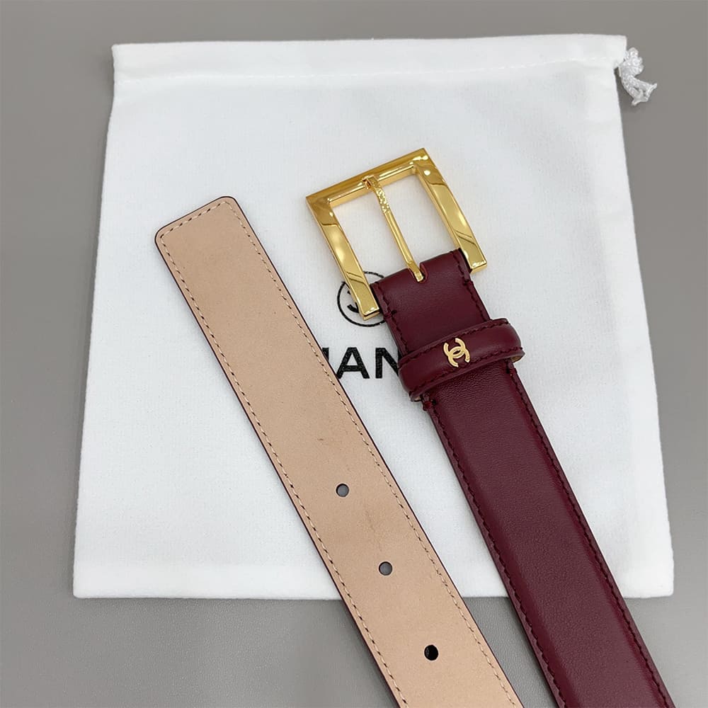 Ch**el Leather belt 30 mm
