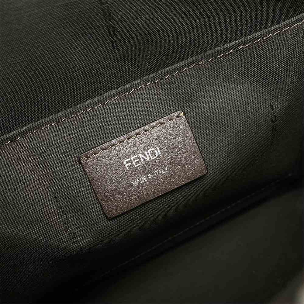 F**di Diagonal Flat Pouch