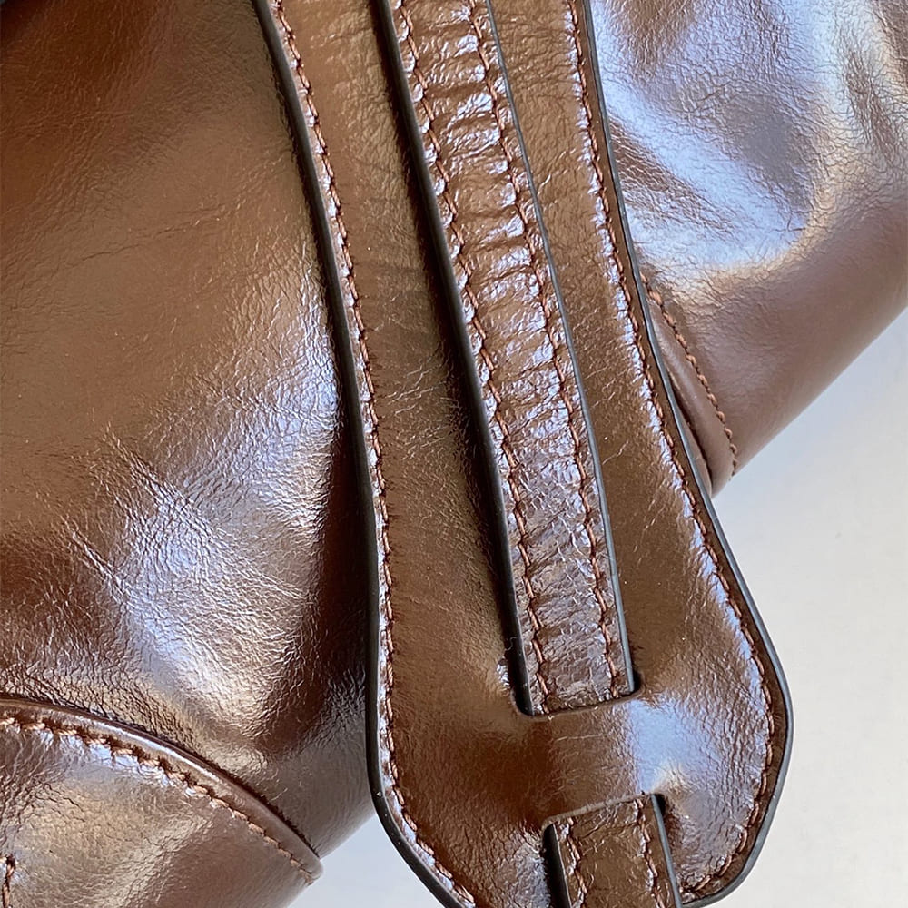 Pra*a Bonnie leather mini handbag(HIGH-END GRADE)