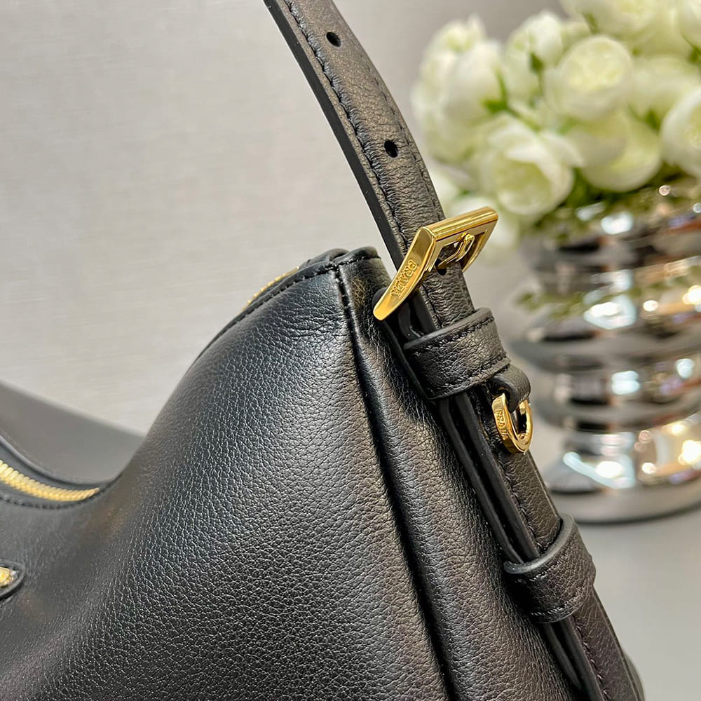 Pra*a Aimee medium leather shoulder bag