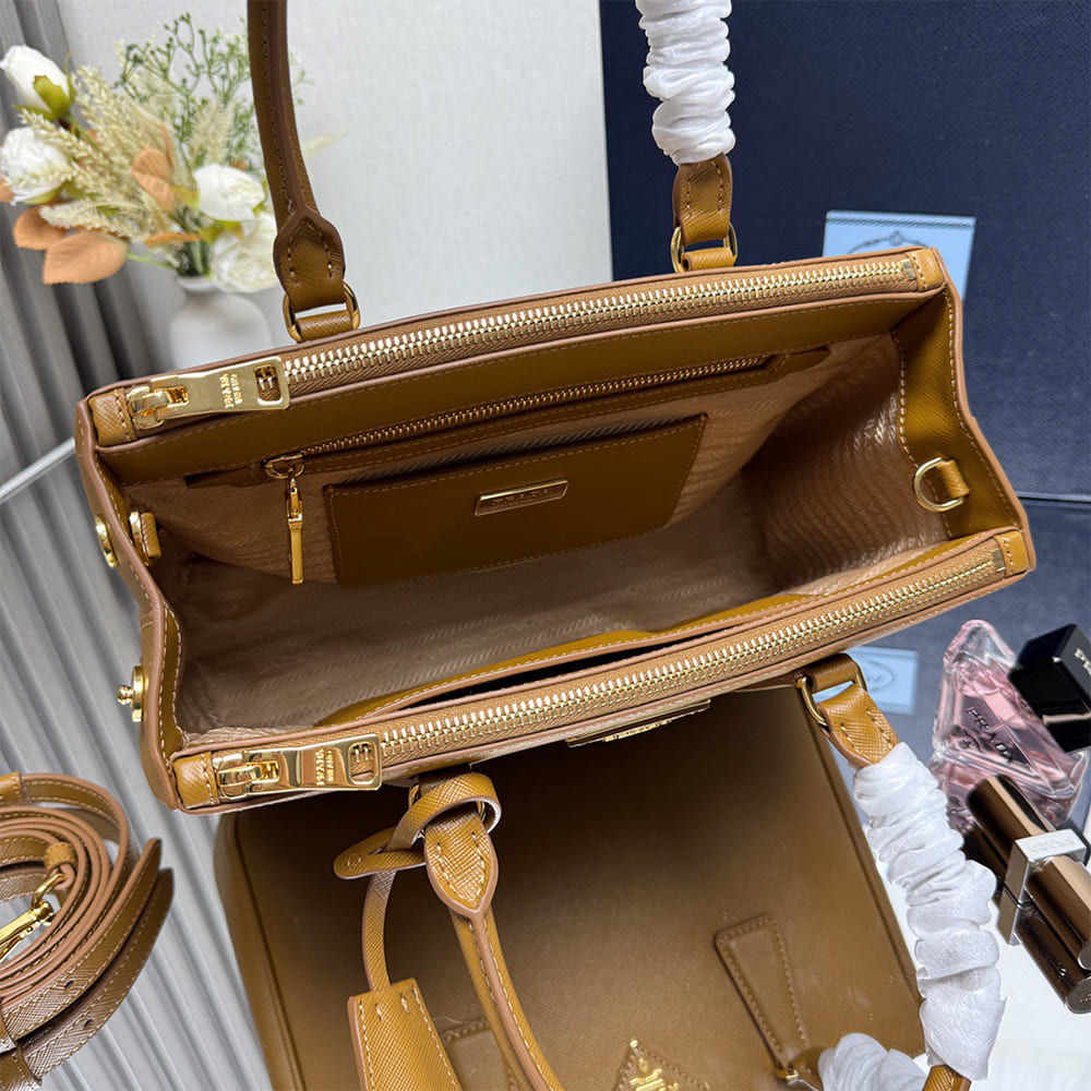 Pra*a Galleria medium Saffiano leather bag(HIGH-END GRADE)