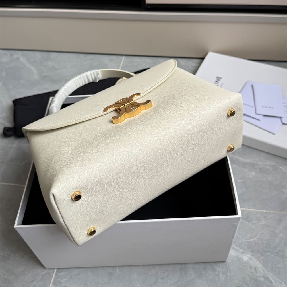 Ce1i*e MEDIUM NINO BAG IN SMOOTH SATINATED CALFSKIN(HIGH-END GRADE)