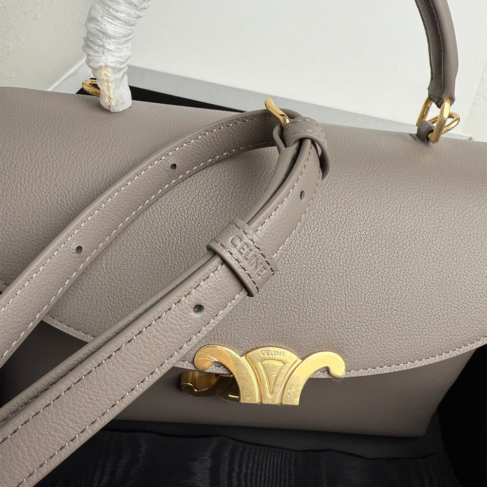 Ce1i*e MEDIUM NINO BAG IN S*pPLE GRAINED CALFSKIN(HIGH-END GRADE)