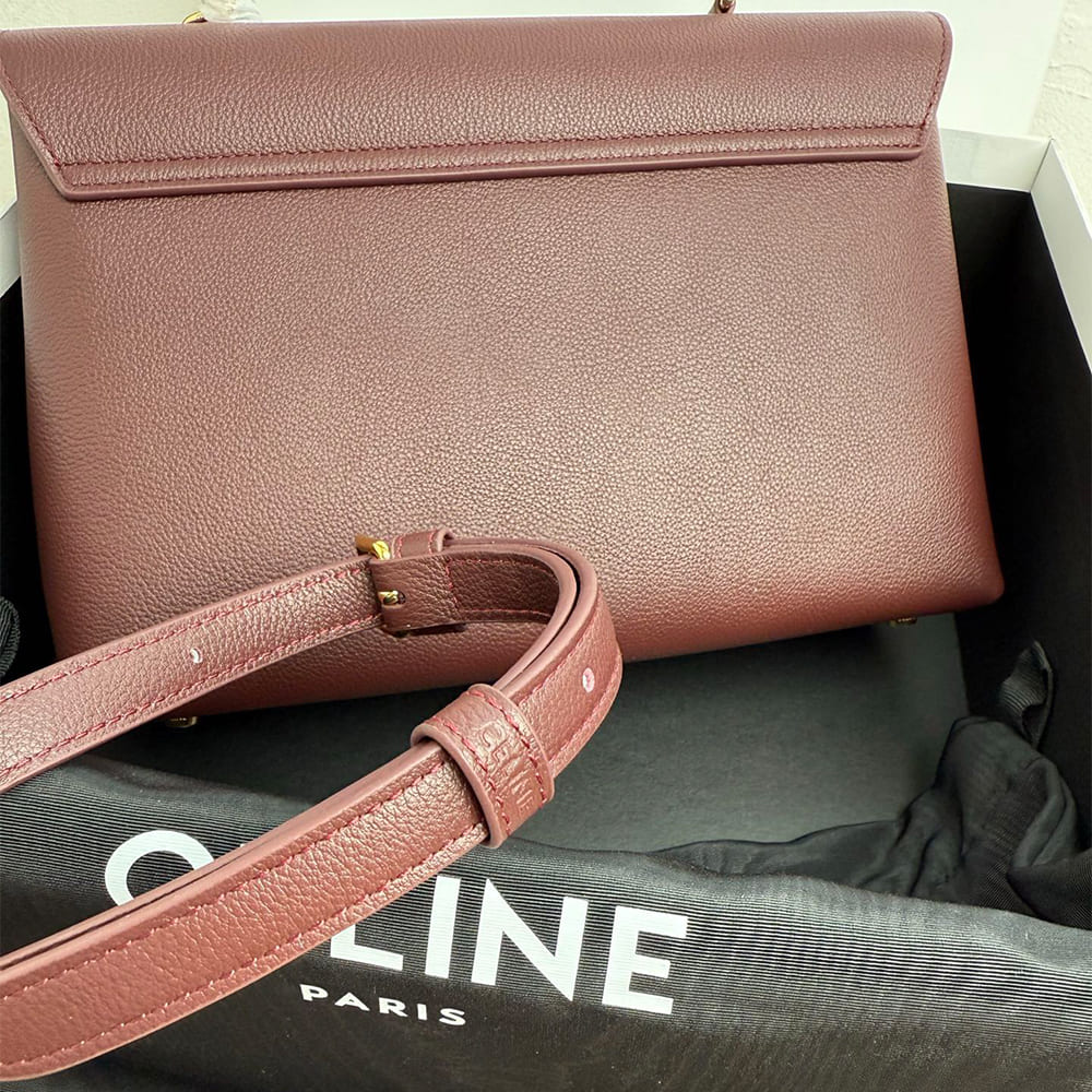 Ce1i*e MEDIUM NINO BAG IN S*pPLE GRAINED CALFSKIN(HIGH-END GRADE)