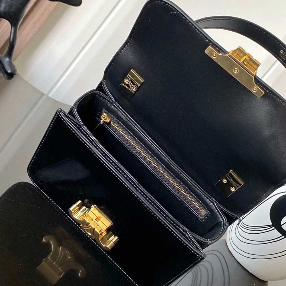 Ce1i*e TEEN GARANCE bag in PATENT CALFSKIN(HIGH-END GRADE)
