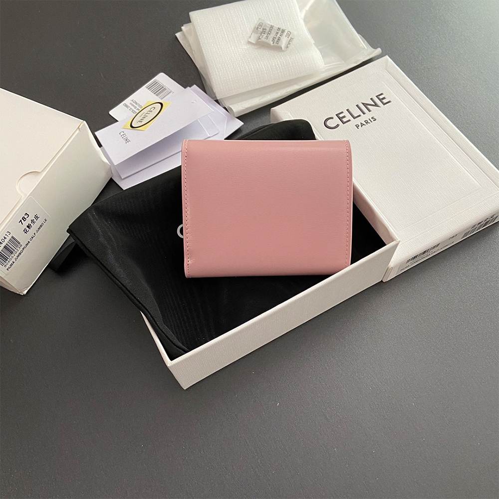 Ce1i*e Small Flap Wallet TRIOMPHE IN Shiny calfskin(HIGH-END GRADE)