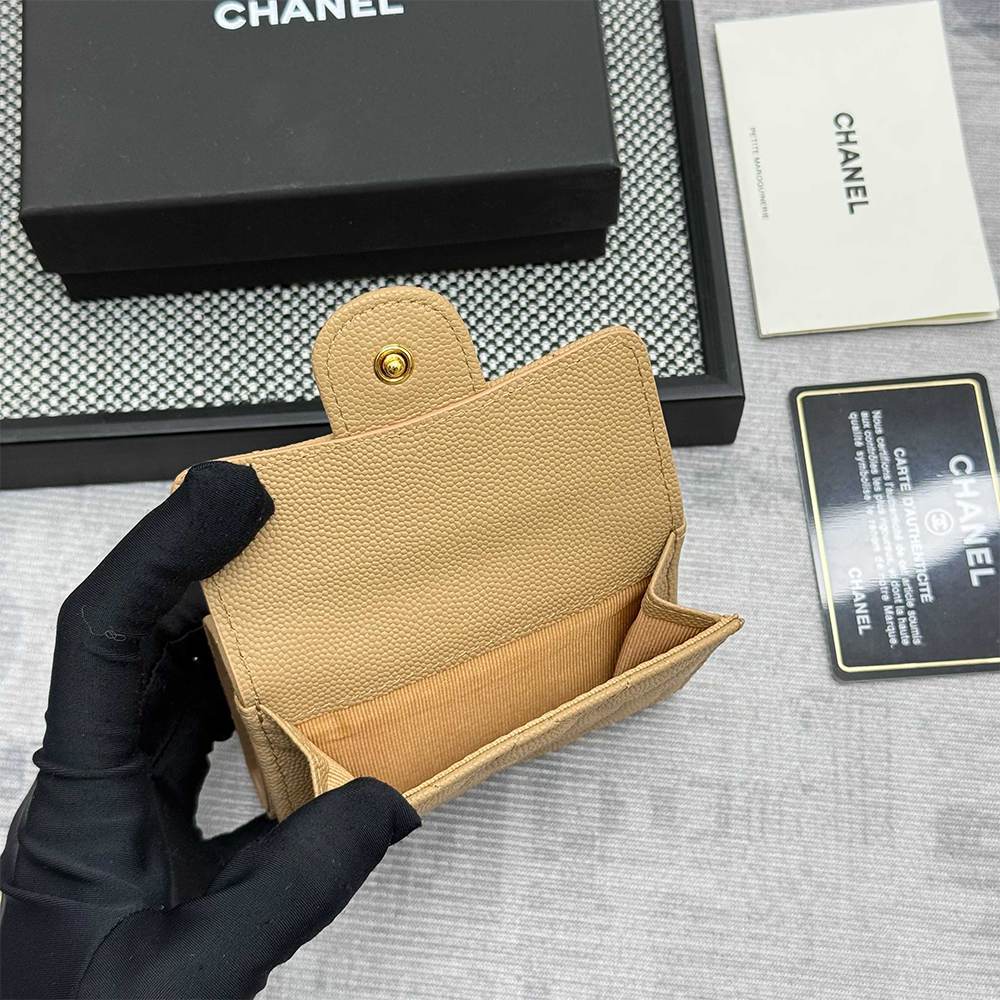 Ch**el Matelasse Classic Small Flap Tri-fold wallet