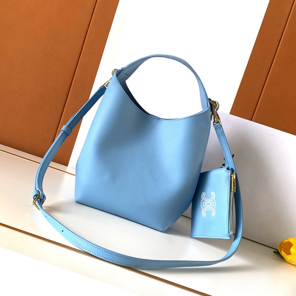Ce1i*e SMALL HOBO IN S*pPLE SMOOTH CALFSKIN(HIGH-END GRADE)