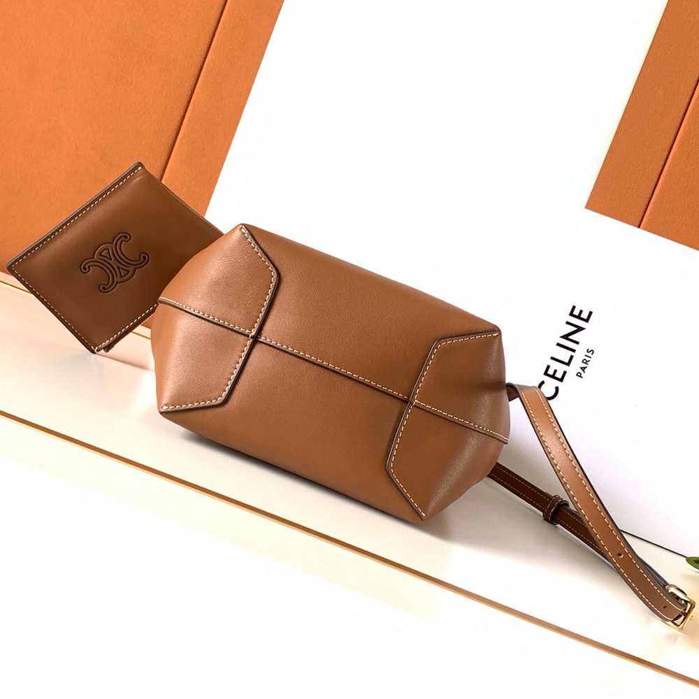 Ce1i*e SMALL HOBO IN S*pPLE SMOOTH CALFSKIN(HIGH-END GRADE)
