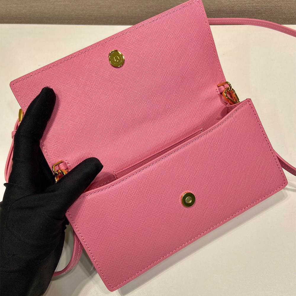 Pra*a Saffiano leather mini-bag(HIGH-END GRADE)