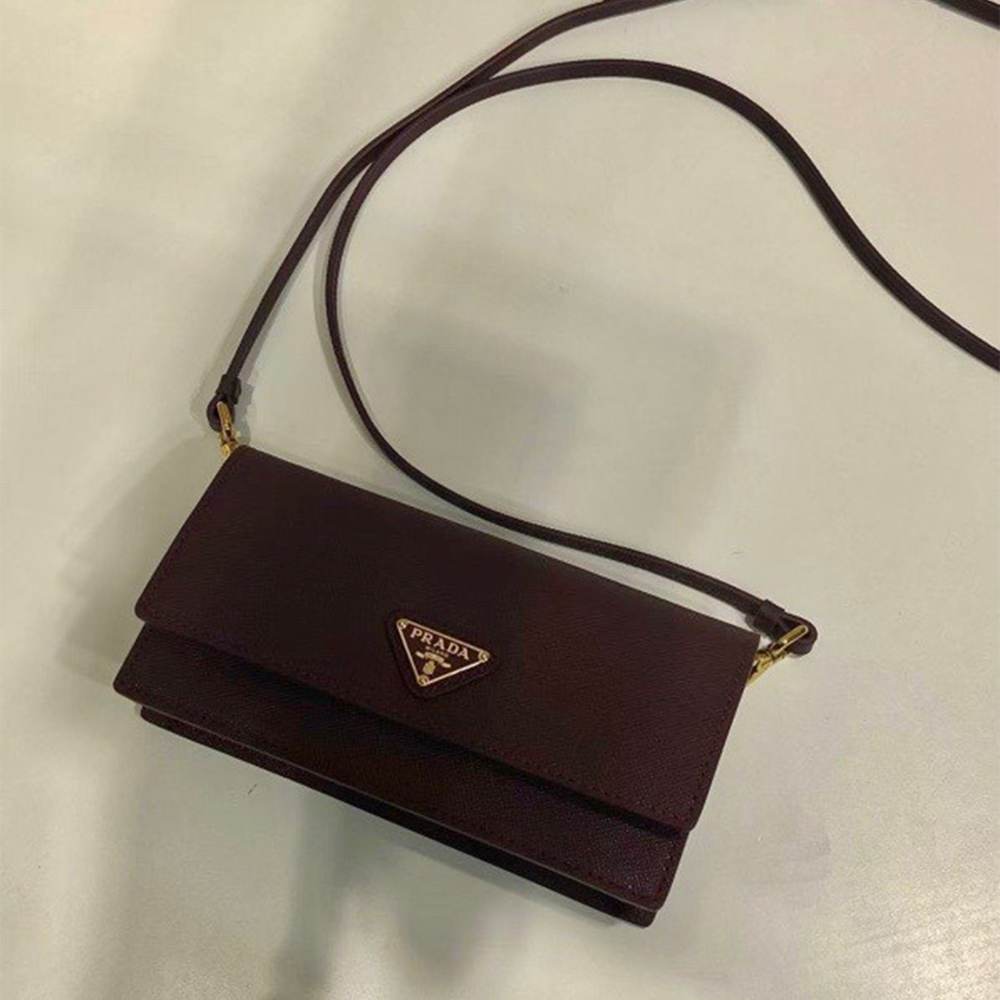 Pra*a Saffiano leather mini-bag(HIGH-END GRADE)