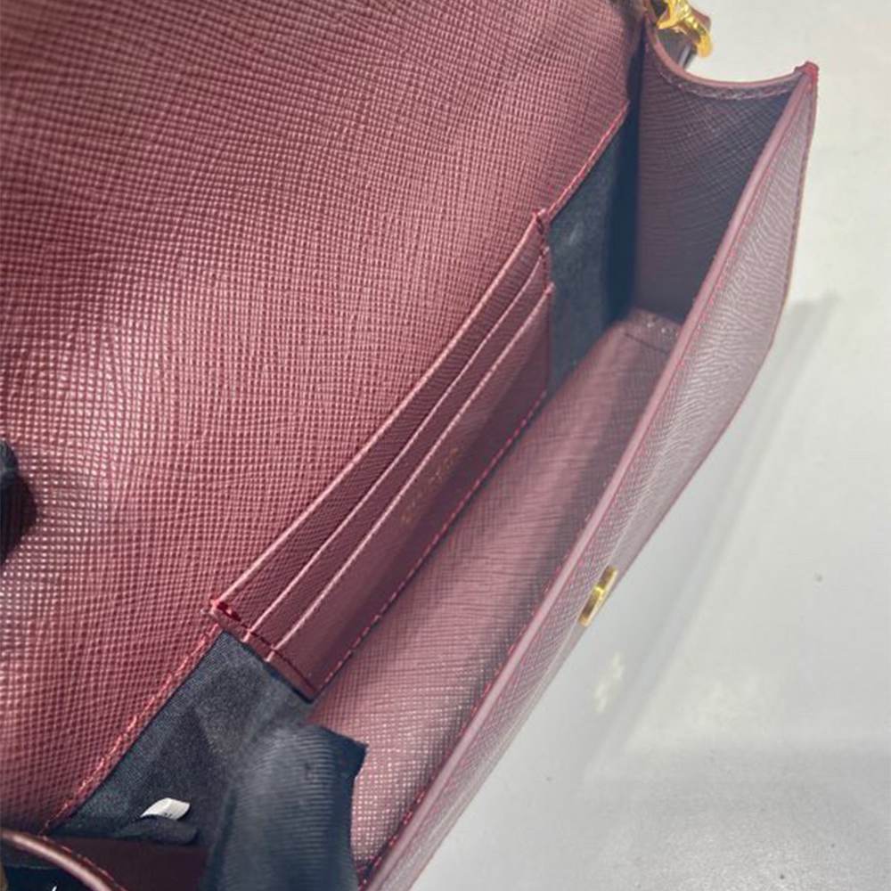 Pra*a Saffiano leather mini-bag(HIGH-END GRADE)